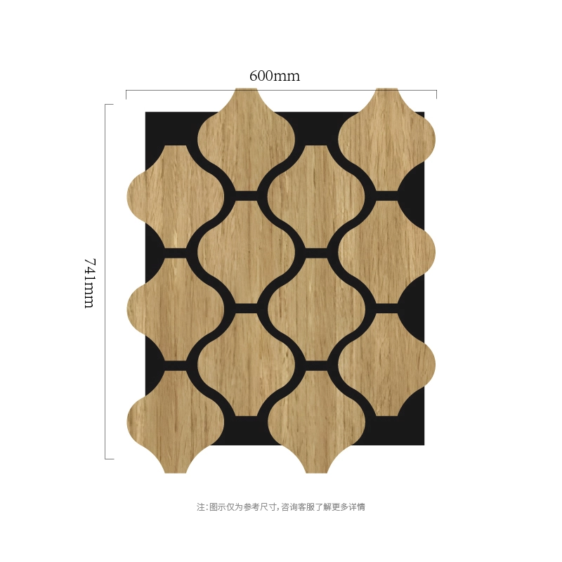 Clover занҷири модулии MDF-on-PET панели девори акустикӣ Clover занҷири модулии MDF-on-PET панели девори акустикӣ