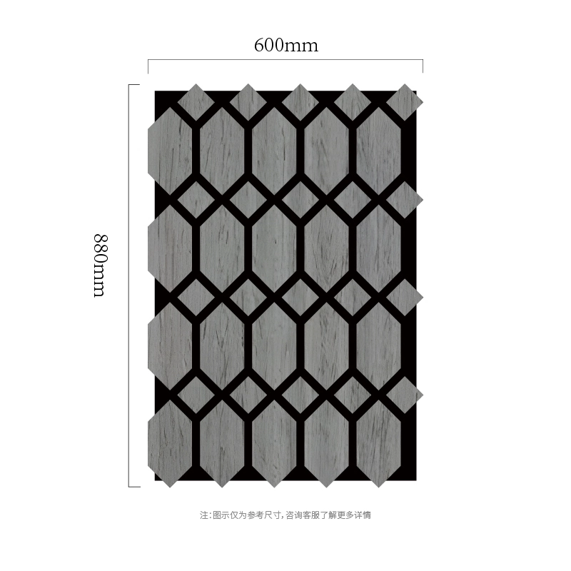 Панели девори акустикии панели шашкунҷаи MDF-on-PET