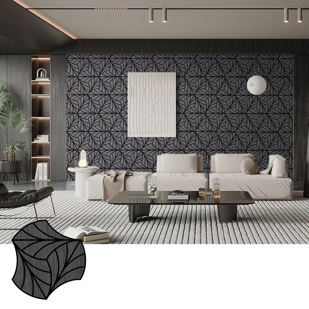 Панелҳои акустикии Wood Veneer барои назорати садои Студияи мусиқӣ Панелҳои акустикии Wood Veneer барои назорати садои Студияи мусиқӣ